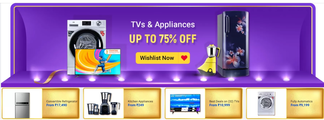 Big Billion Days TVs Offers